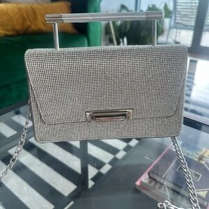 Elegant Silver Women's Handbag